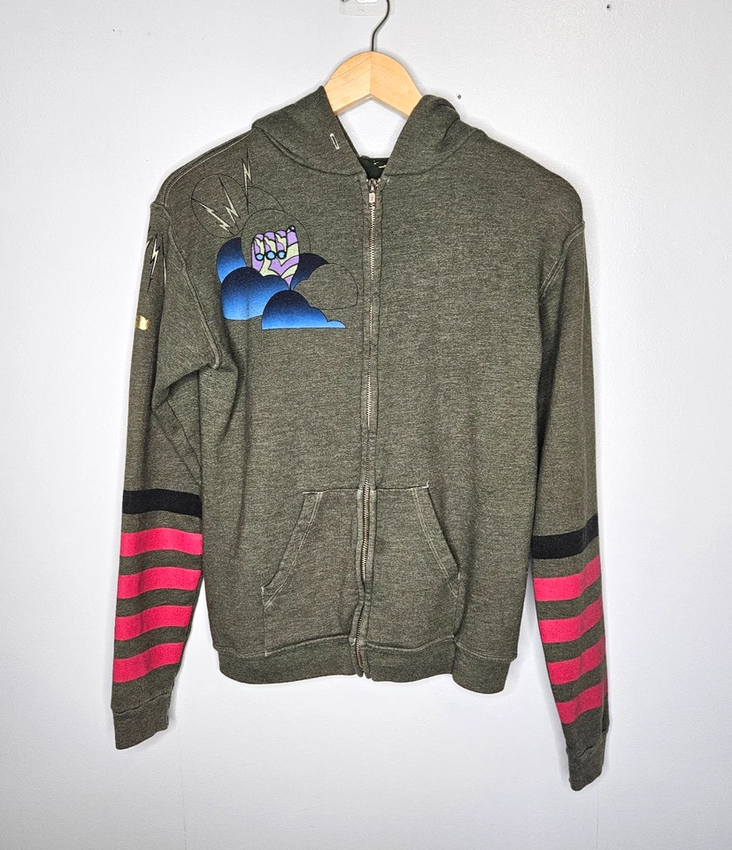 Sudadera con Capucha FREE CITY para Mujer 2 Mediana Cremallera Completa Puño Gráfico Creyentes Hacer Creer Foto 2 de 4