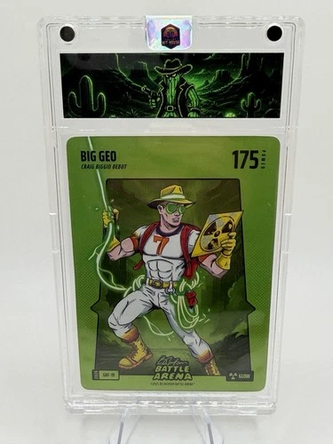 Bo Jackson Battle Arena Big Geo Green Glow Battlefoil SSP Case Hit GBF-19 Astros