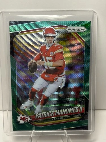 2025 Panini Prizm - Patrick Mahomes II Green Wave Prizm #26