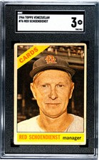 1966 TOPPS VENEZUELAN RED SCHOENDIENST 76 VG SGC 3 BASEBALL ST. LOUIS CARDINALS