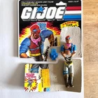 GI Joe Zandar v1 Action Figure 1986 Trading File Card Vintage Hasbro No Gun