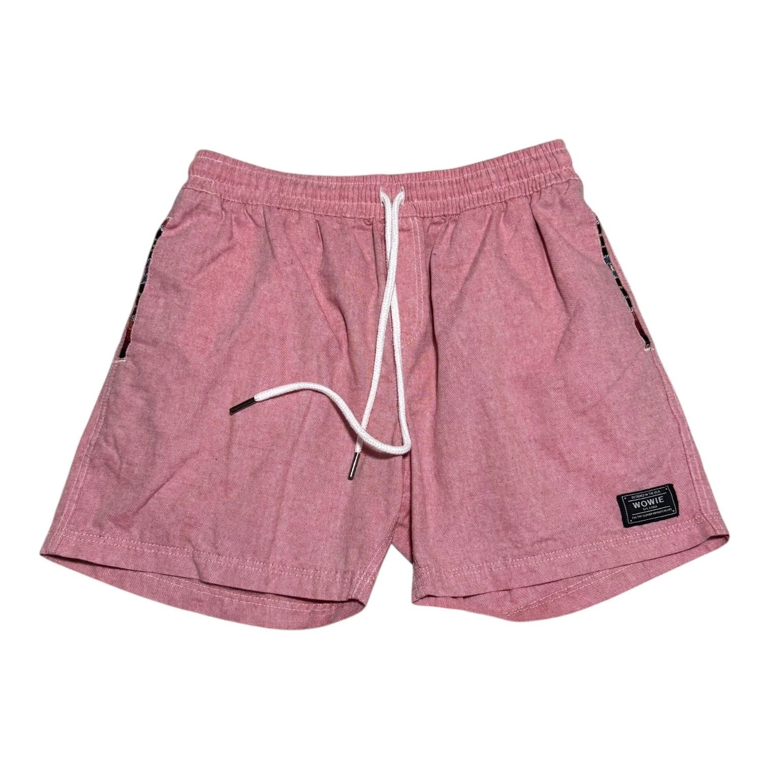 Wowie Tetron Cotton 4.5" Inseam Pink/Red Aztec Shorts Men's Small