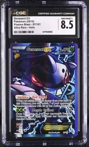 CGC 8.5 Genesect EX 2013 Plasma Blast 97/101 Ultra Rare Holo Pokemon Card