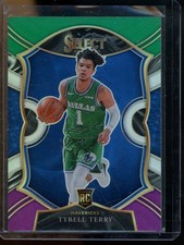2020-21 Panini Select Tyrell Terry Green White Purple Rookie Mavericks #91