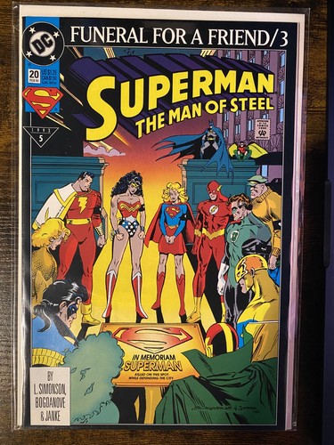 SUPERMAN FUNERAL FOR A FRIEND #1-8 (DC 1993) -- #1 to 8 + JLA #70 -- FULL Set - Picture 5 of 10