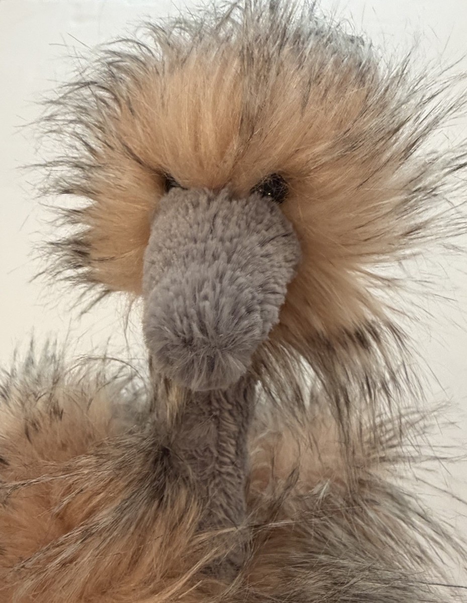 NWT RETIRED Jellycat Odette Ostrich Plush 20” Stuffed Animal w