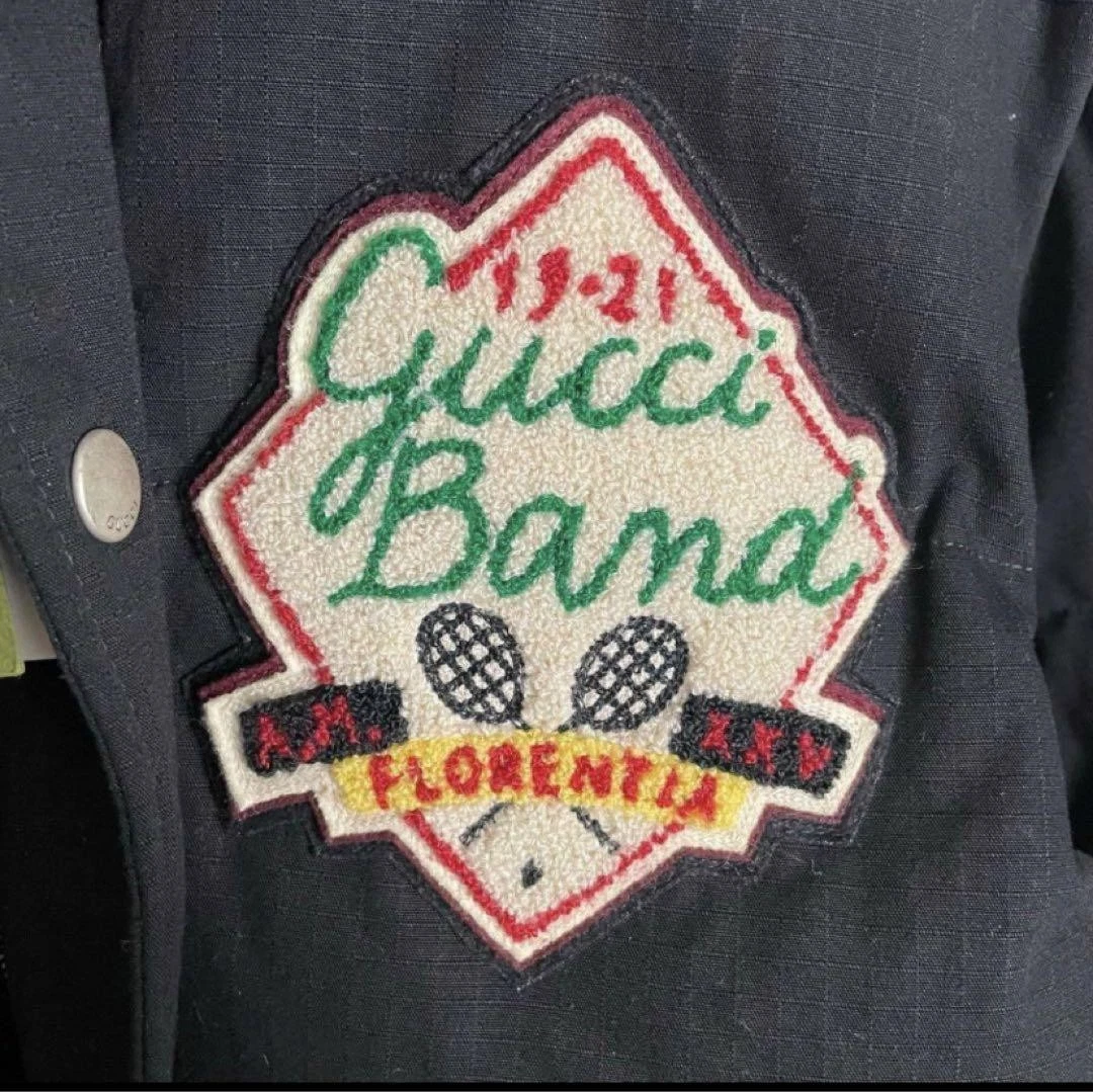 Piumino Gucci Patch Logo 2Way Blu Taglia M Usatoo Ottimore