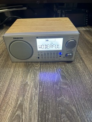 Sangean WR-2 AM/FM-RDS Digital Tuning Radio Receiver Walnut Cabinet