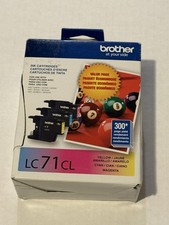 New Genuine Brother LC71 Cyan Magenta Yellow Box Ink Cartridges EXP 9/23