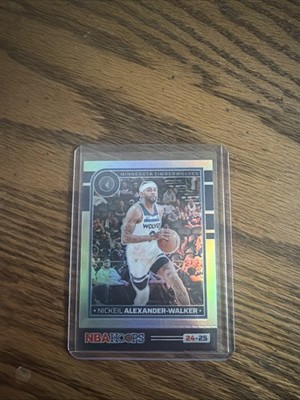 2024-25 Panini NBA HOOPS Nickeil Alexander-Walker Premium Silver PRIZM #198