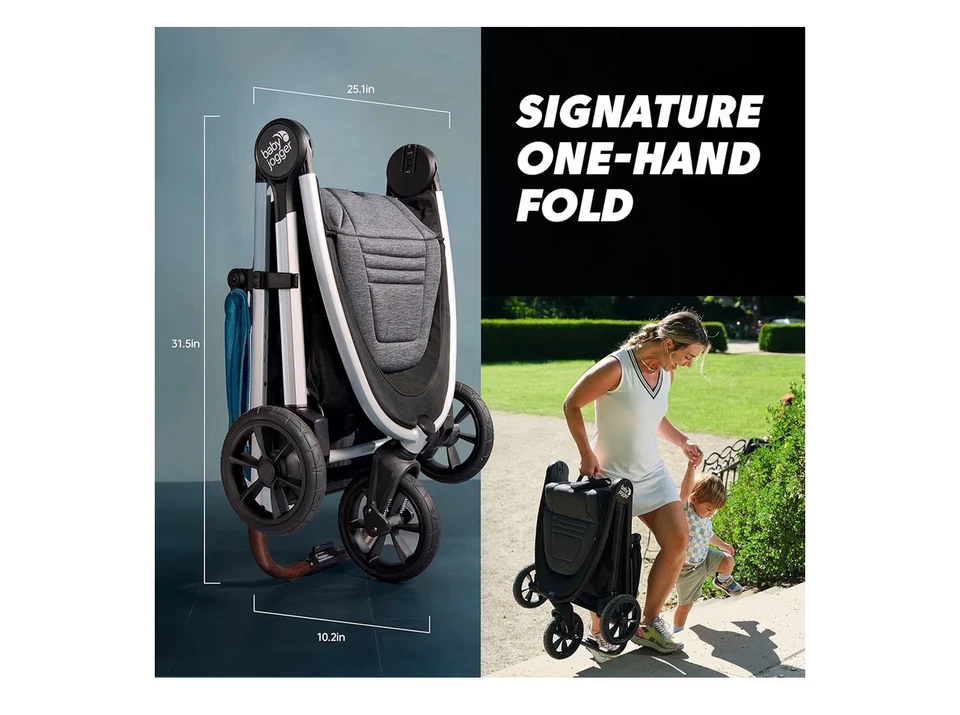 Baby Jogger City Mini GT3 All Terrain Stroller with Forever Air Rubber Tires a. - Image 4 of 4