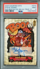 2025 WILD CARD HAUNTED HITS GOLD BOO! STEVE YOUNG AUTO 1/1 PSA 9