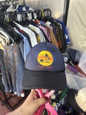 Vintage Polinesia Tahiti Islands Paradise Trucker Hat Super Rare Really Cool Hat