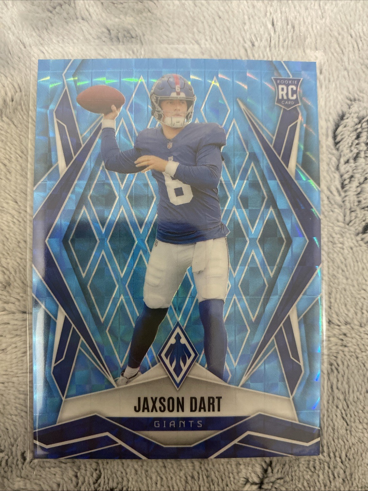 2025 Panini Phoenix - Rookies Jaxson Dart #200 Light Blue Pyramids /385