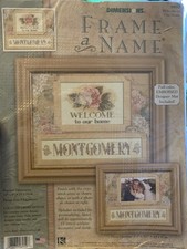 Dimensions Frame a Name OUR HOME Counted Cross Stitch Kit 6950