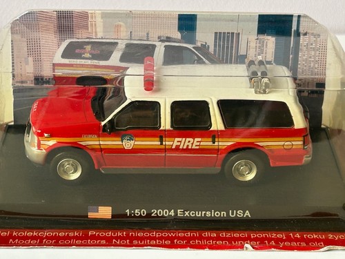2004 Excursion American Fire Brigade Car Model Diecast 1:50 Scale Amercom - Picture 2 of 8