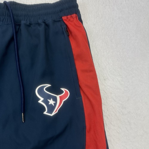 Houston Texans Pants Mens Small S Blue Red Ankle Zip Lightweight Athletic NFL - Picture 4 of 12