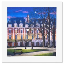 Liudmila Kondakova, "Place des Vosges" Limited Edition Lithograph, Numbered and