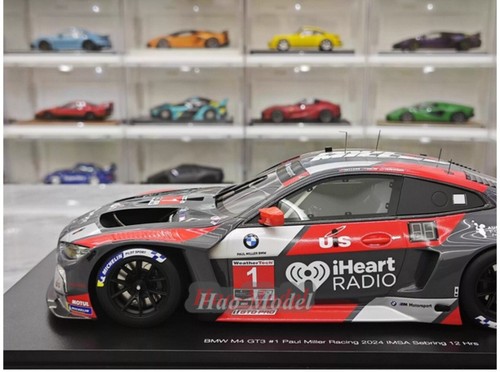 BMW M4 GT3 #1 2024 Resina Modelo Coche Hobby Juguetes Adultos Regalos Negro Velocidad máxima 1:18 - Imagen 6 de 19