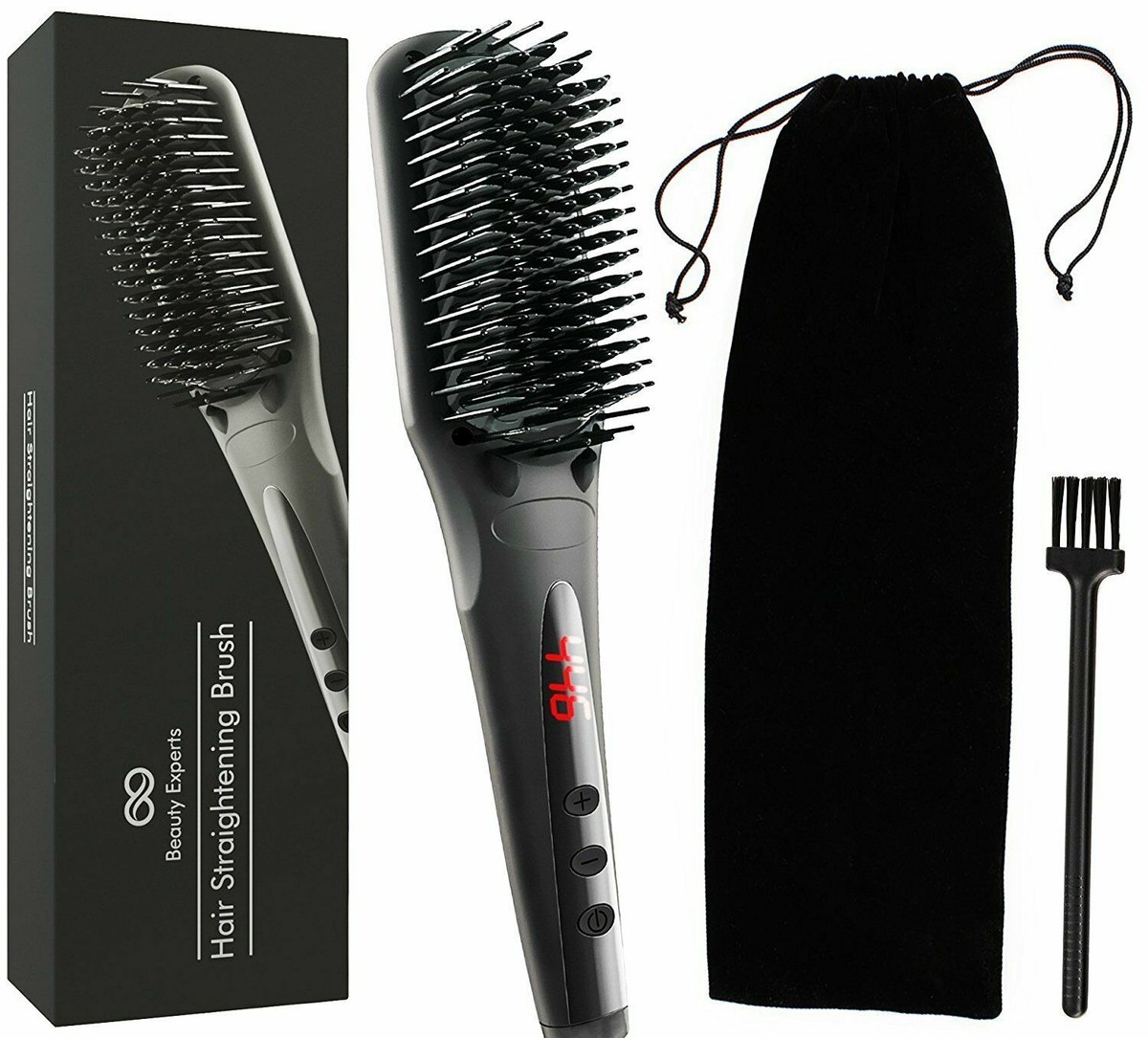 New Hair Straightener Ion Heated Straightening Brush for  display picture 2