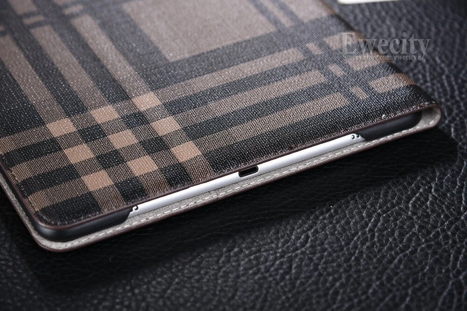 Funda tipo billetera tipo red con soporte de cuero inteligente para dormir/despertar tipo folio para Apple iPad Foto 2 de 4