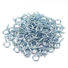 100 Pieces 5 Screw Eyes Screw in Eye Hooks Metal Screw Eye Pins Hooks Blue Z...