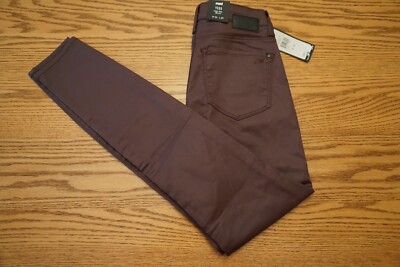 NWT WOMENS MAVI JEANS Size 25 x 29 Tess High Rise Skinny Bordeux Jeather Purple