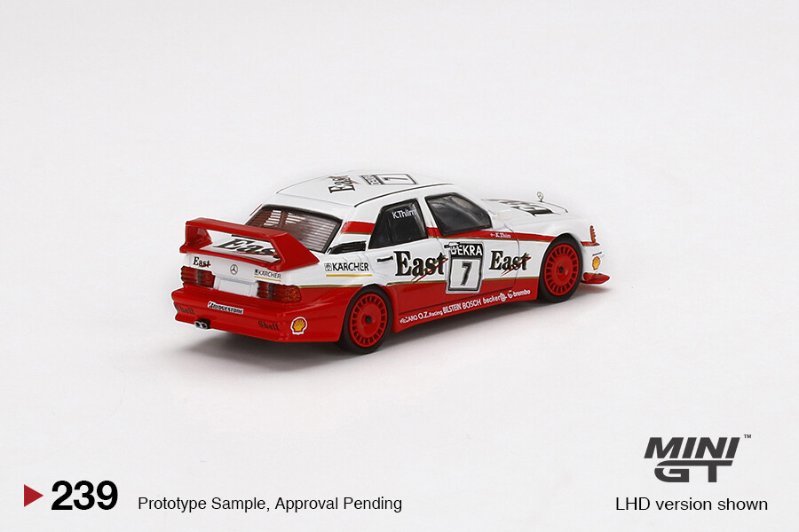 MINI GT 1/64 Mercedes-Benz 190E 2.5-16 Evolution II #7 Diecast Car MGT00239