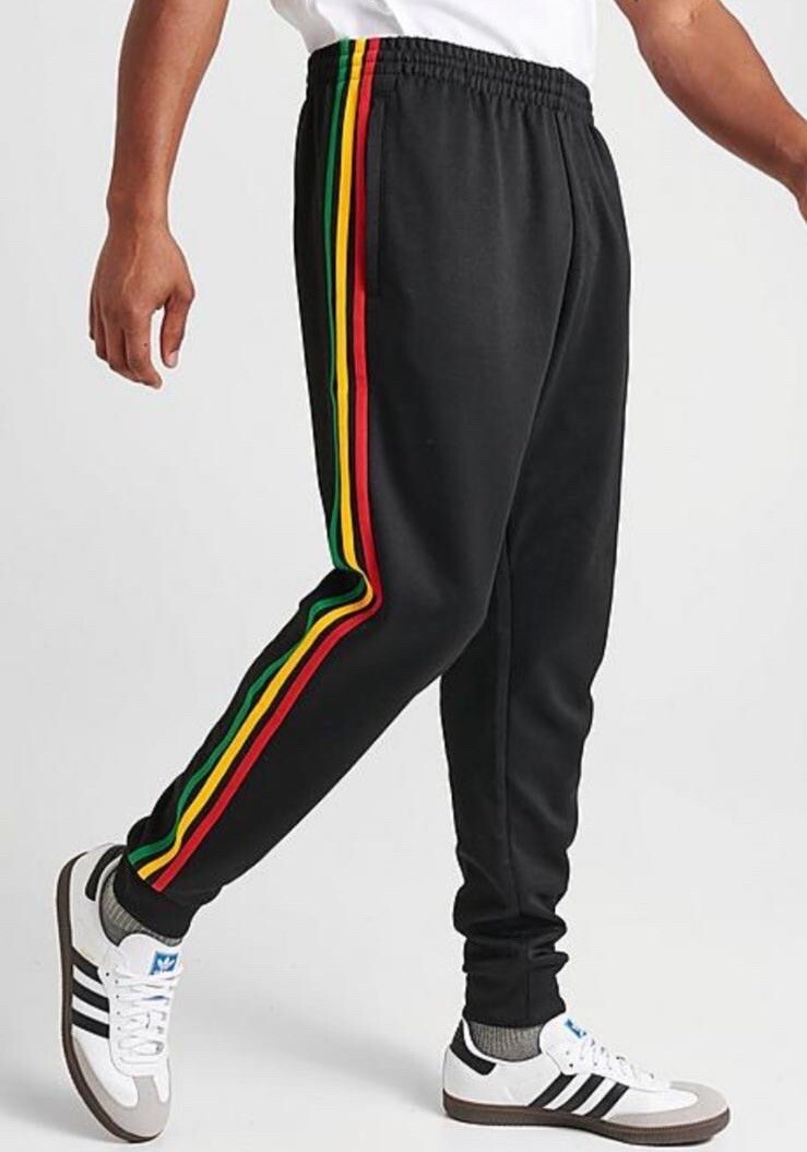 Adidas Superstar Originals Pants Mens SST Rasta Jamaica NEW Size