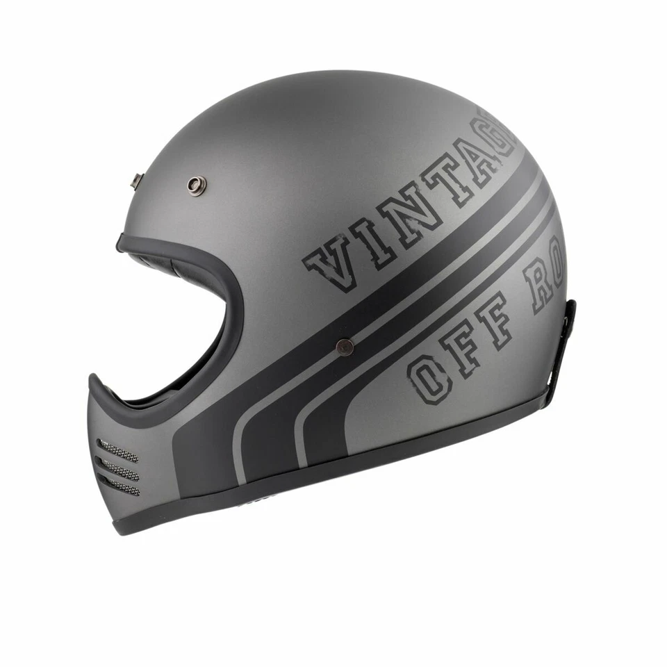 Casque Intégral Cross Vintage En Fibre MX BTR17 BM Premier Taille S - Photo 1/1