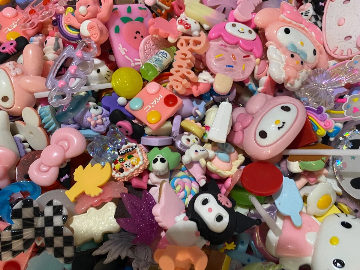 50pc Bulk Kawaii Nail Charms, DIY, Decoden, Crafting Cute Character Friends