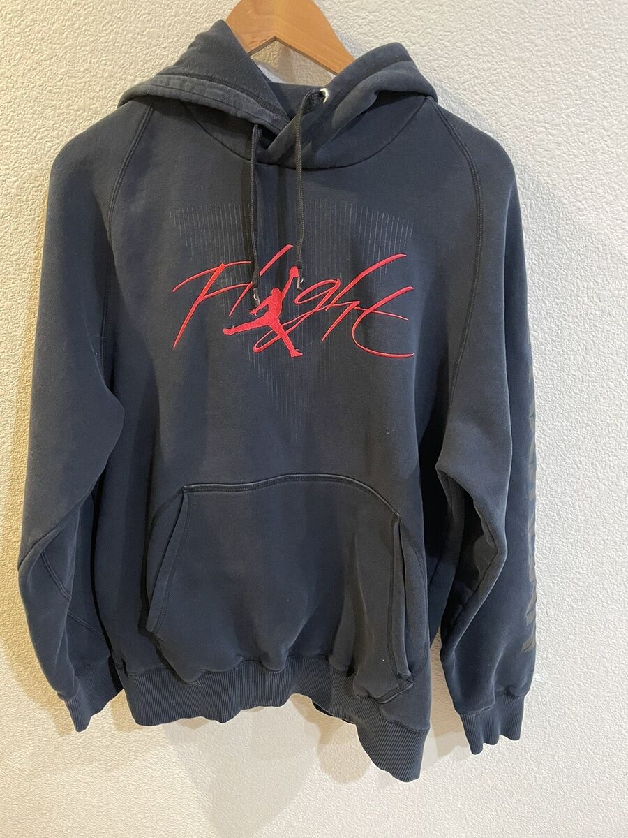 ★★Nike★★ Jordan Flight Fleece Graphic Pullover Hoodie M Nike Air Jordan Fleece Flight Graphic Pullover Hoodie Black