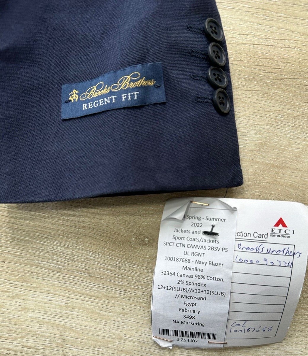 NWT Brooks Brothers Mens Blazer Navy Blue M Regent Fit Jacket NWT Brooks Brothers Mens Blazer Navy Blue M Regent Fit Jacket