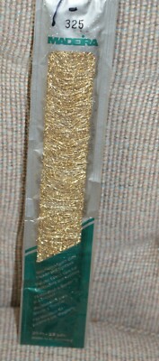 Madeira Metallic Embroidery Thread Gold NEW 22 Yards Fast Shipping