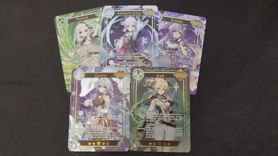 Genshin Impact Englischsprachige Holo Sammelkarten - selbst aussuchen - Multibuy