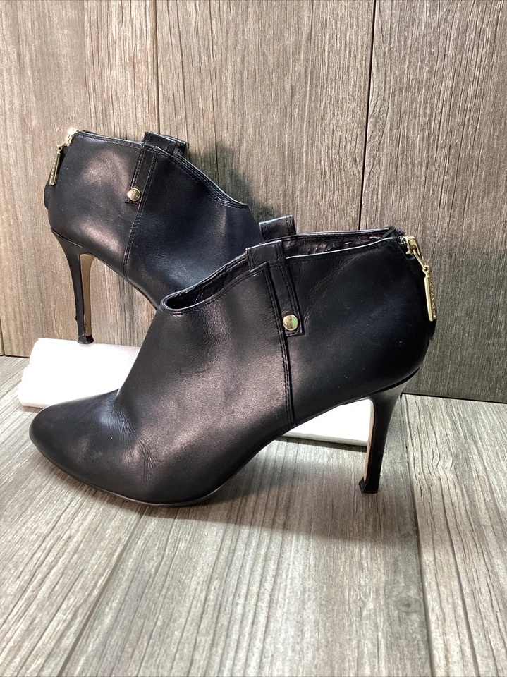 IVANKA TRUMP Botas Botines con Cremallera Tacón al Tobillo para Mujer Talla 7.5 Juno Negro Foto 2 de 4
