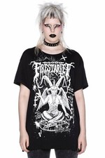 Killstar Firestarter Baphomet Satanic Gothic Punk Relaxed Top T Shirt KSRA002518