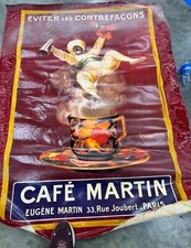 Cafe Martin Gallery-Wrapped Canvas Giclee Artwork 40” X 56” Unframed Rolled Vtg