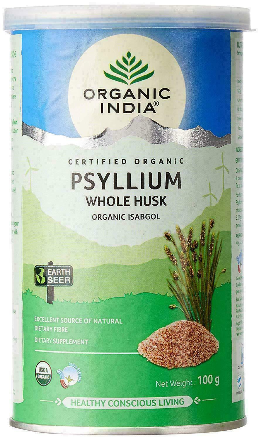 Organic India-Whole Husk Psyllium-constipation, indigestion relief, weight loss