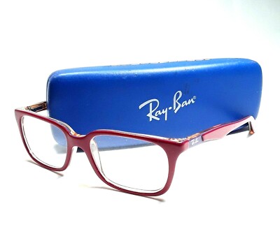 Ray Ban Jr Red Over Clear Eyeglass Frames w/ Case RB1532 3590 45-15-125