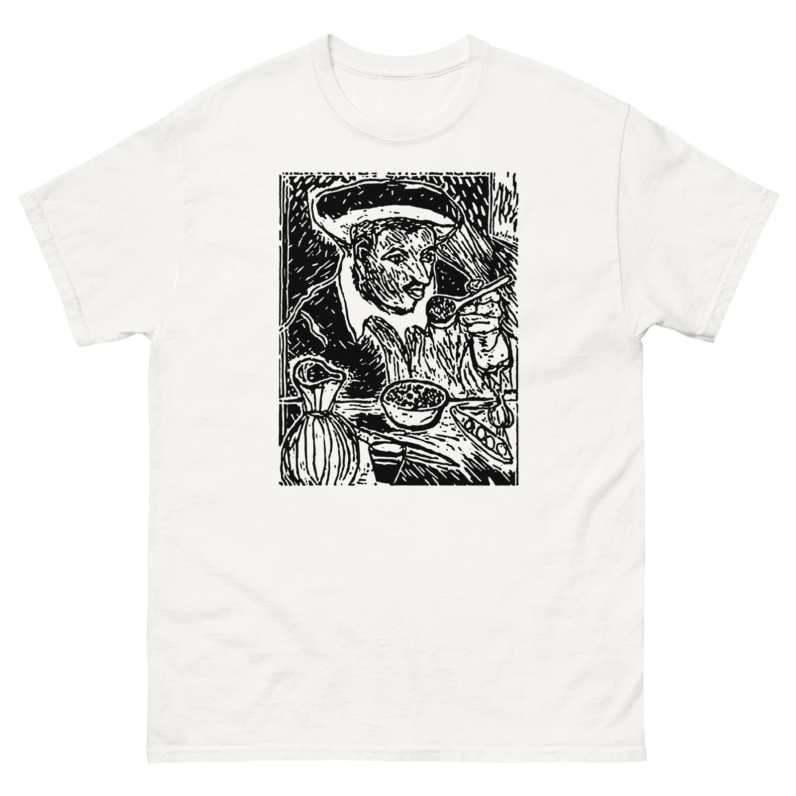 Vintage Unisex T-Shirt The Bean Eater by Italo Scanga