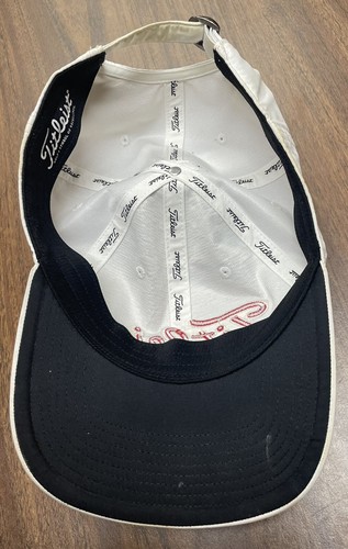 Titleist Performance Golf Cap White Red Fitted Hat ~ OSFM - Picture 5 of 6