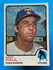 Mike Paul 1973 Topps #58 Texas Rangers