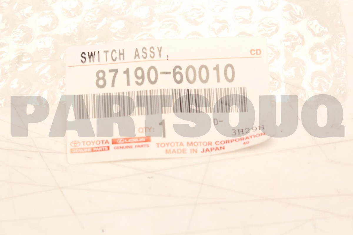 バイイー 8719060010 Genuine Toyota SWITCH ASSY, TEMPERATURE CONTROL 87190