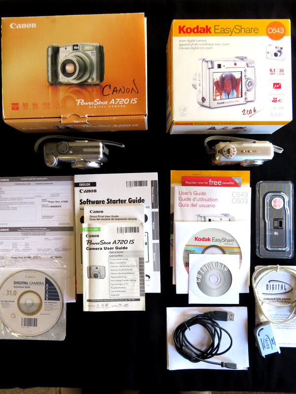 Kodak & Canon Digital Cameras 2006-07 EasyShare C643 & Canon Power Shot A720 IS