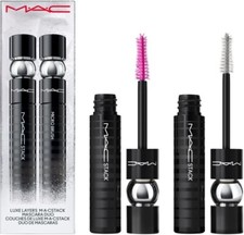 MAC Luxe Layers Macstack Mascara Duo Set Superstack Micro & Mega Brush Full Size