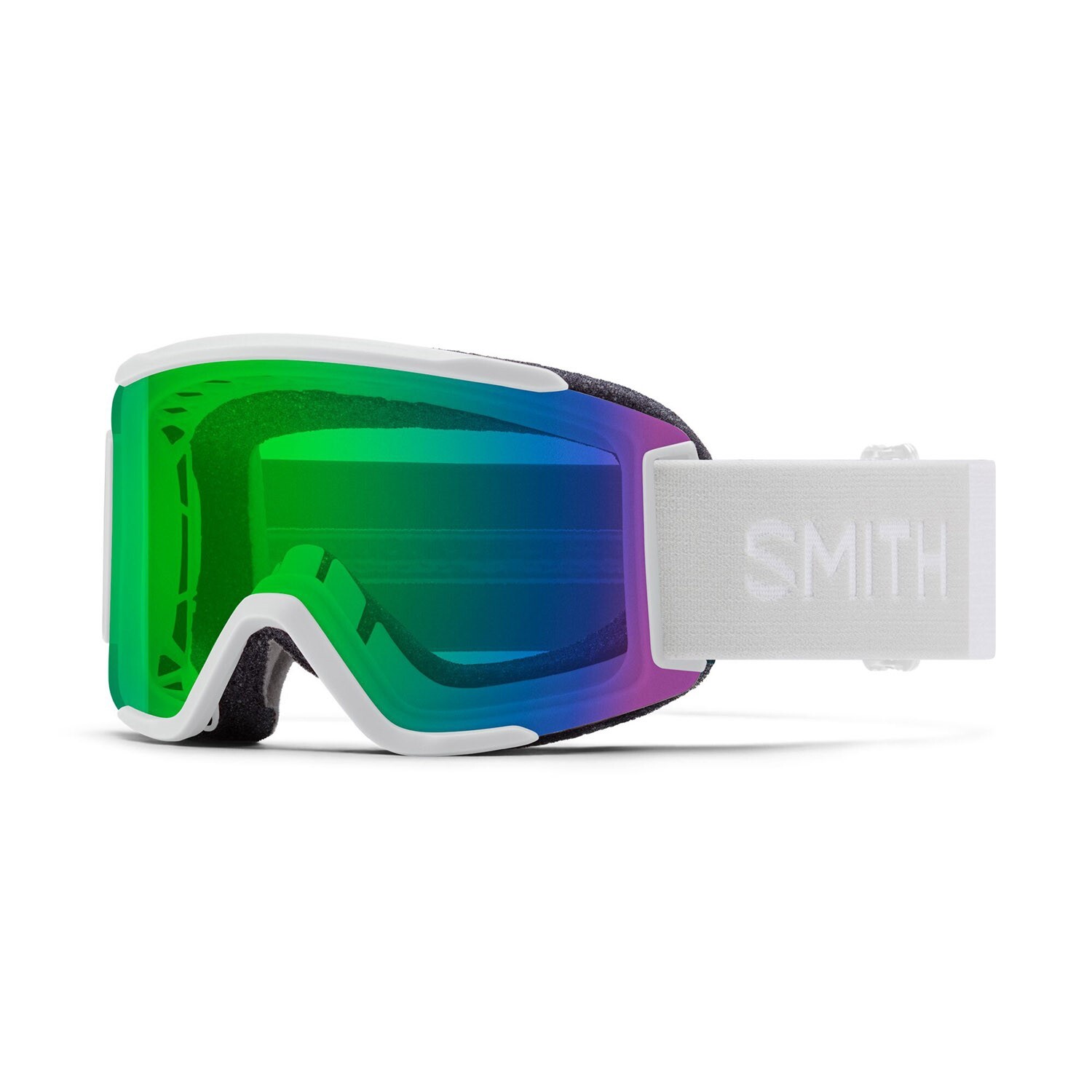 Защитные очки Smith Squad S Snow Goggles в белой паровой оправе повседневные зеленые зеркальные линзы бонус 23890₽