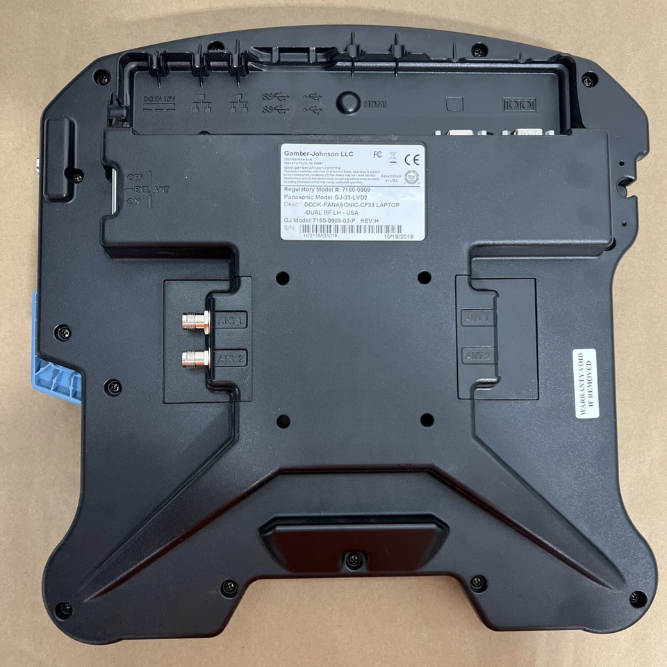 Gamber-Johnson Premium Laptop CF-33 Vehicle Dock dual pass GJ-33-LVD2 7160-0909 - Image 2 of 2