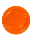 Vintage Fiesta 12" Red Divided Compartment Plate Fiestaware