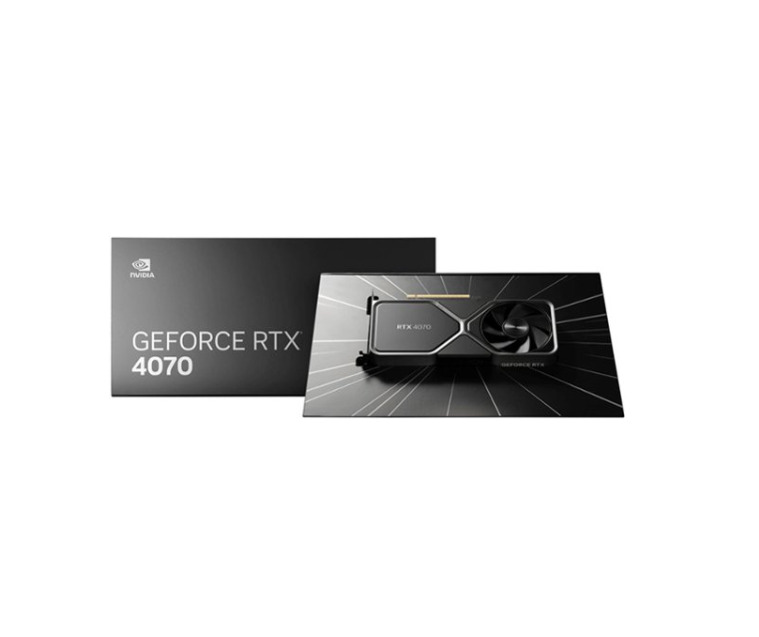 NEW - NVIDIA - GeForce RTX 4070 12GB GDDR6X Graphics Card - Titanium and black. Available Now for 239.93
